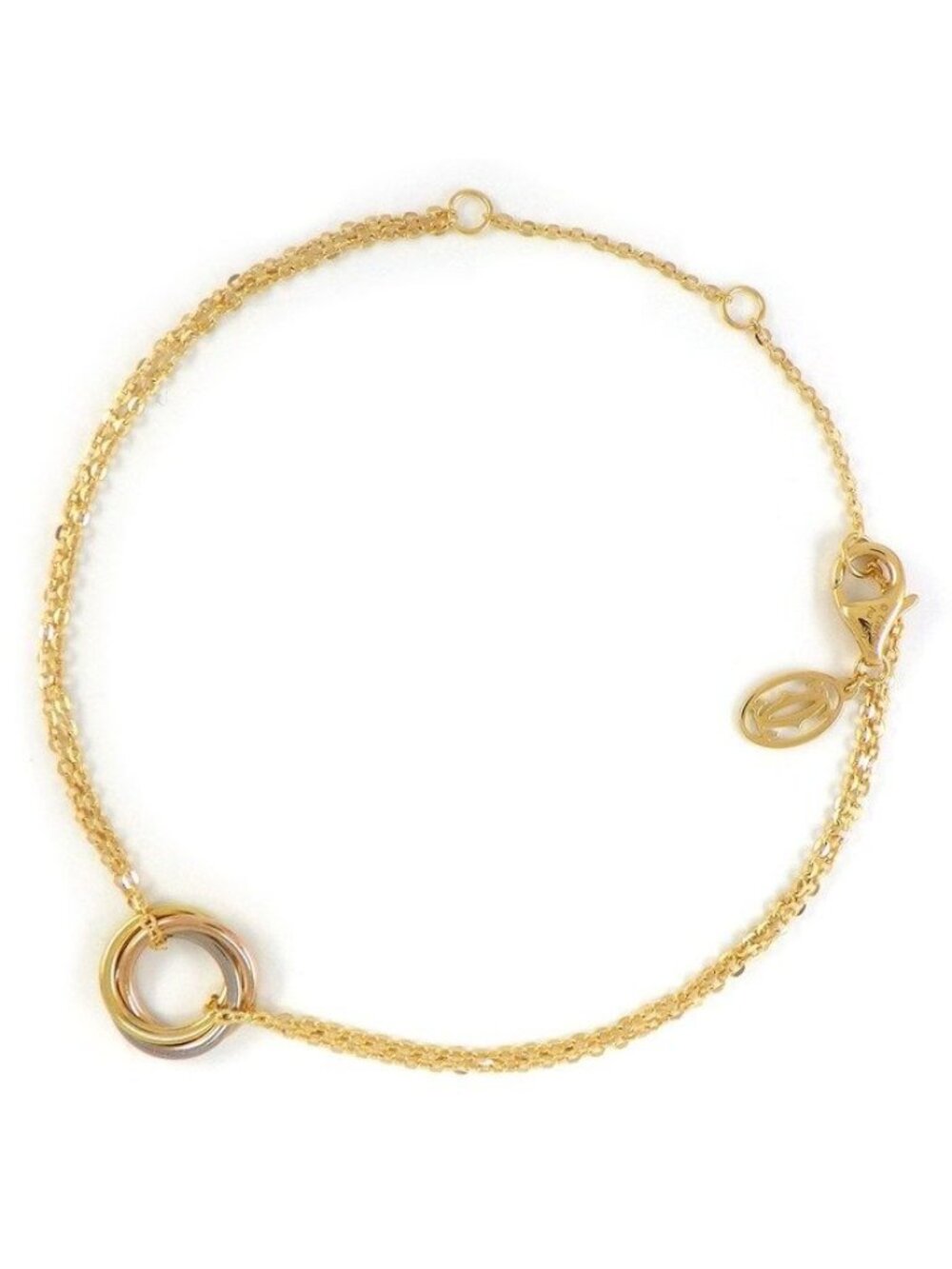 Cartier Bracelet Sweet Trinity Circle Double Chain Three